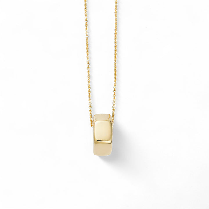 18k Gold Nut Pendant