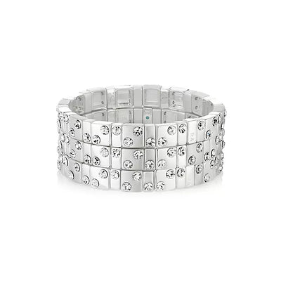 Twinkle Twinkle Silver-tone Bracelet (Set of 3) - Ileana Makri