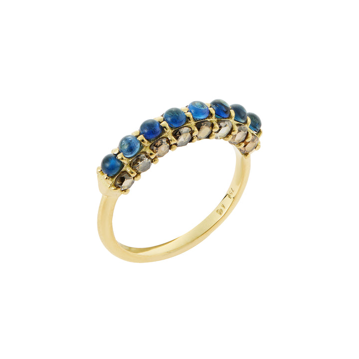 Blue Sapphire Arc Ring - Ileana Makri