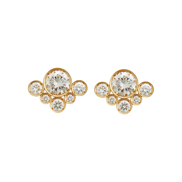 Diamond Ripple Charniere Studs