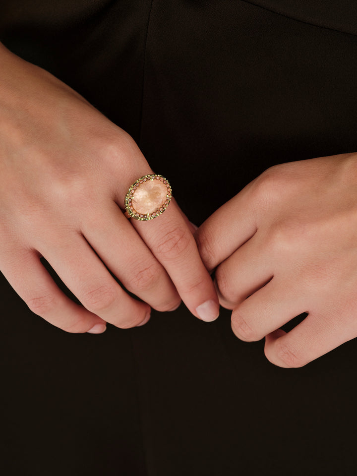 Morganite Twilight Ring