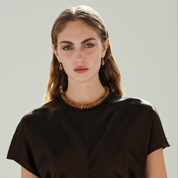 Aura Honey Quartz Necklace