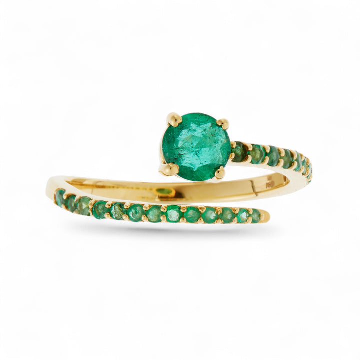 Grass Seed Ring Emerald