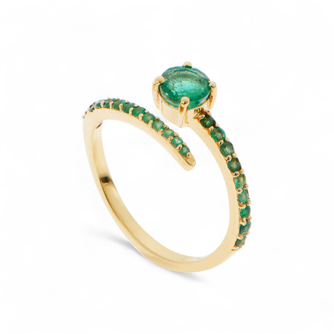 Grass Seed Ring Emerald