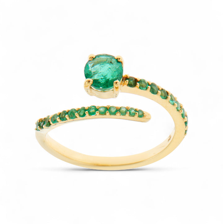 Grass Seed Ring Emerald