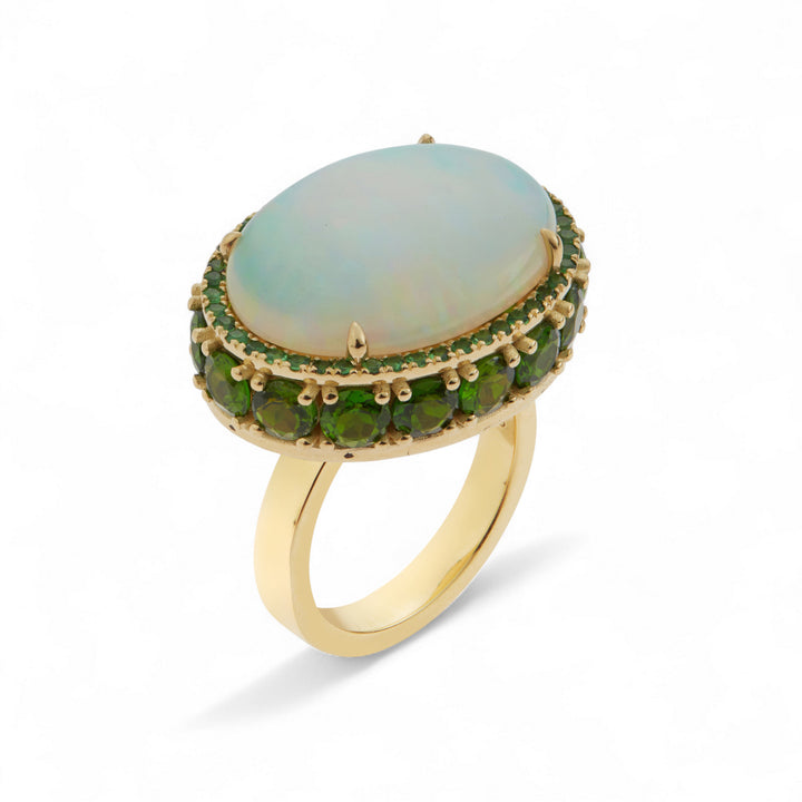 Verdant Mirage Opal Ring