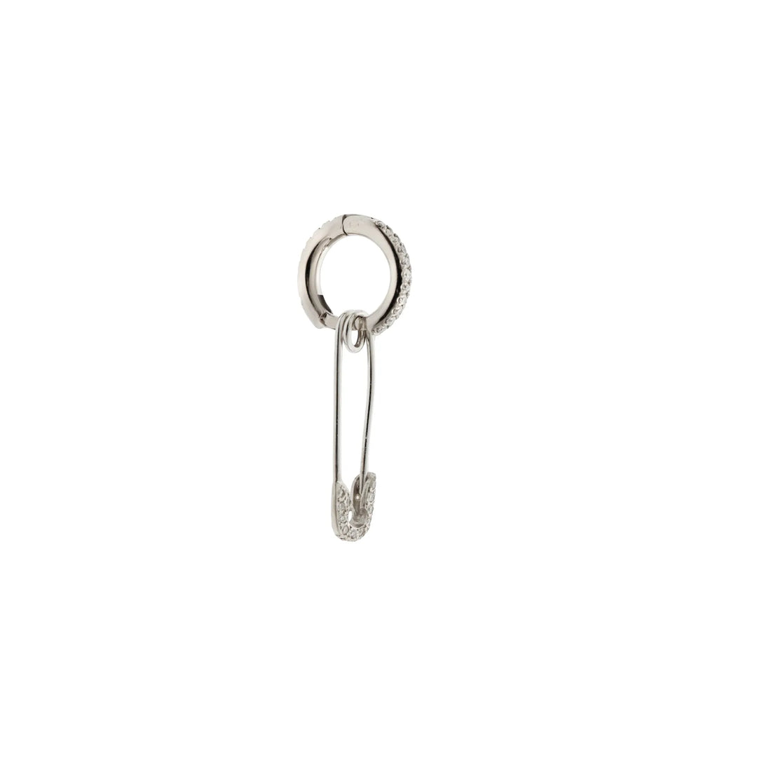 Safety Pin Midi Hoop W-D - Ileana Makri