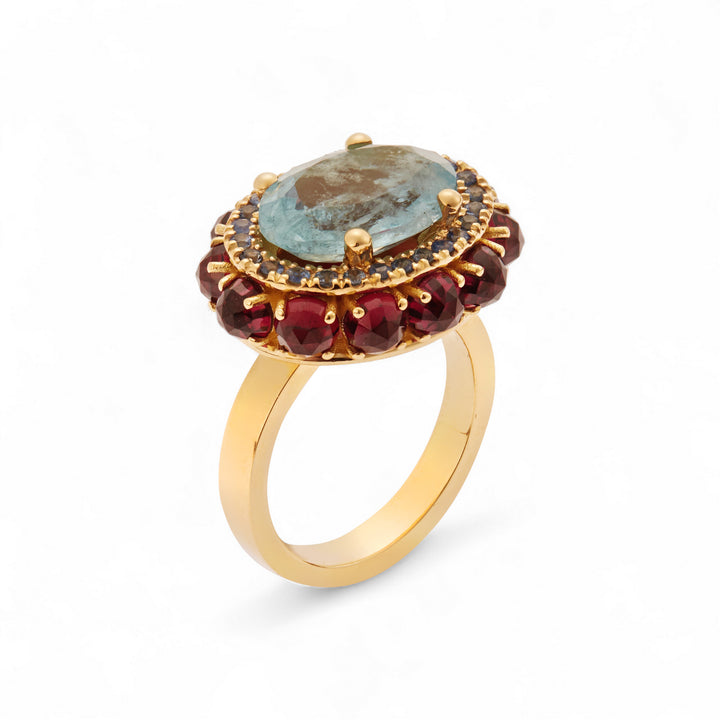 Serene Eternity Flower Ring