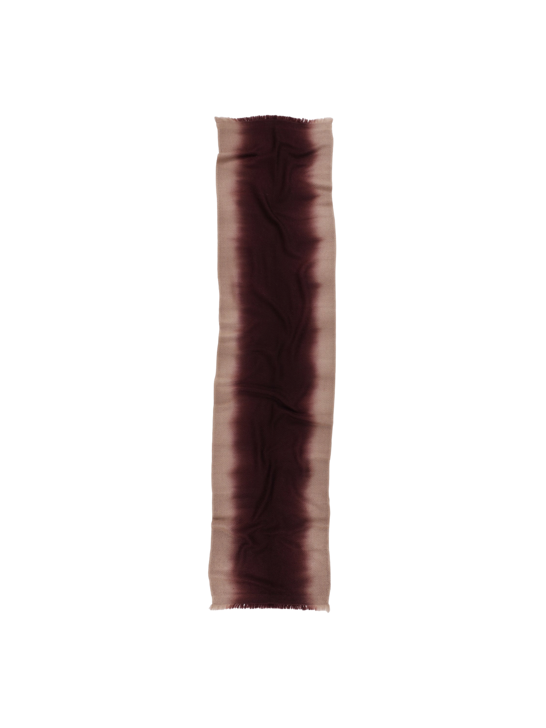 Border Ombre Scarf Craft Coffee