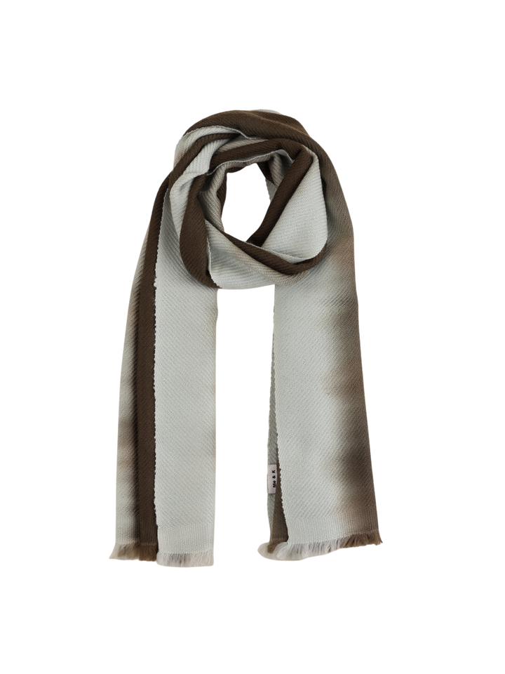 Border Ombre Scarf Opal Army