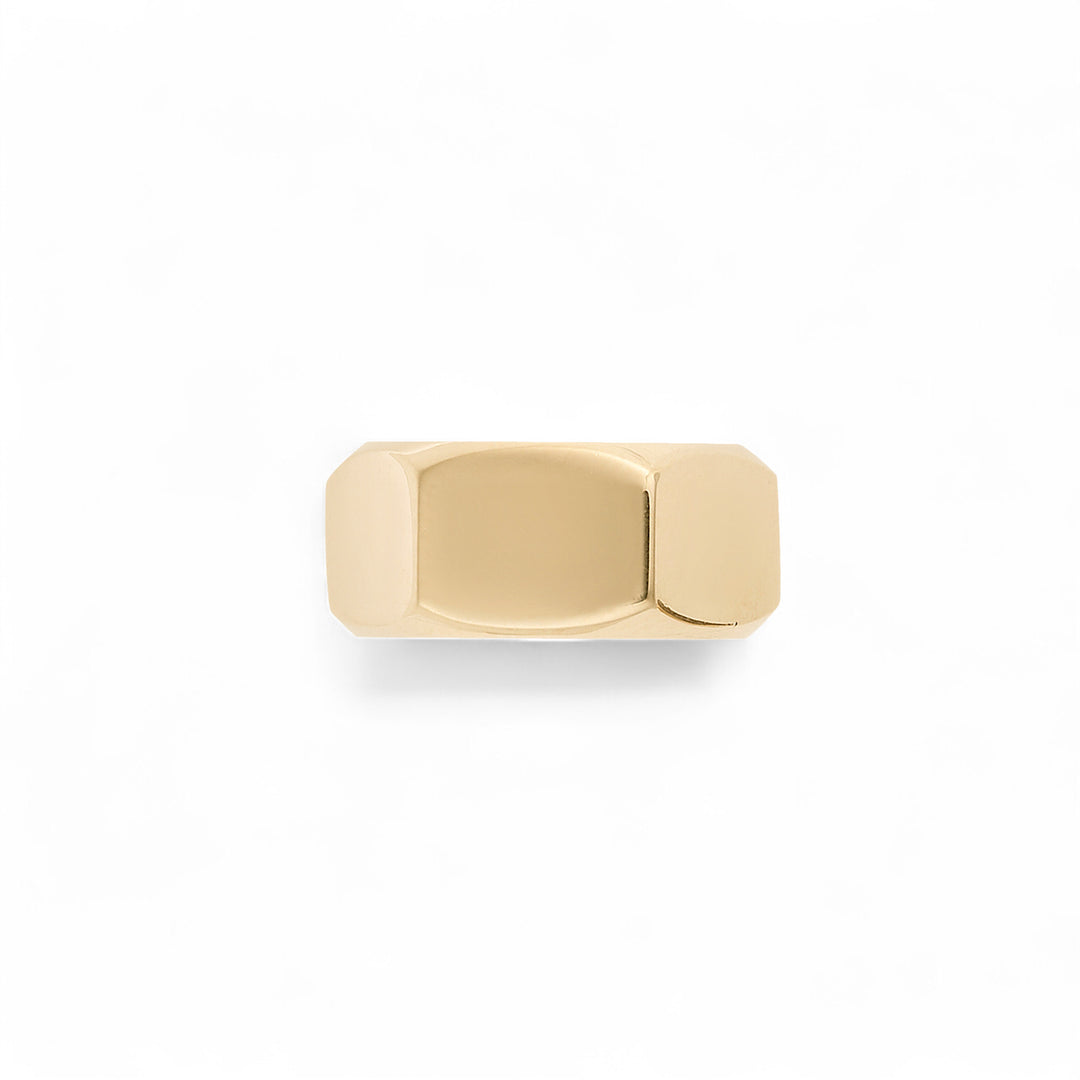 18k Gold Slot Head Screw Ring