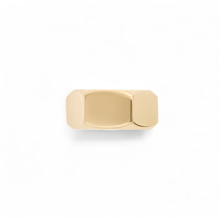 18k Gold Slot Head Screw Ring