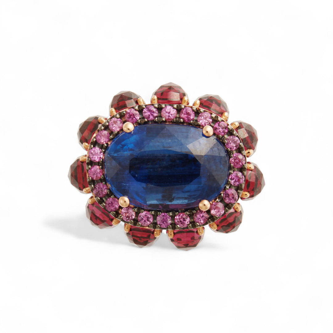 Silk Eternity Flower Ring