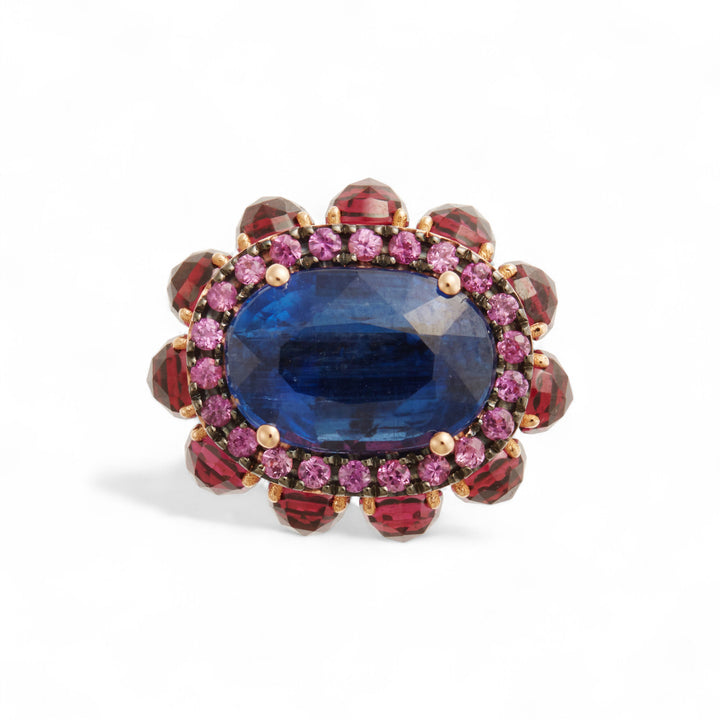 Silk Eternity Flower Ring