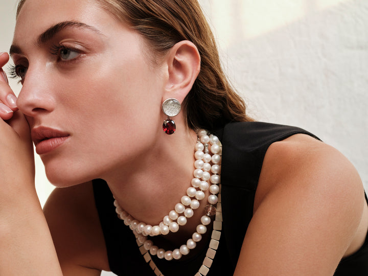 Crimson Light Earrings