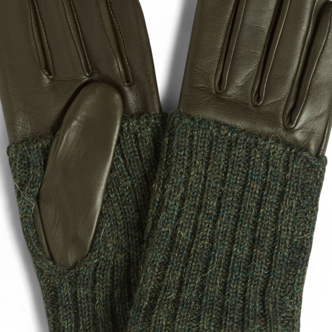 Polka Gloves Khaki