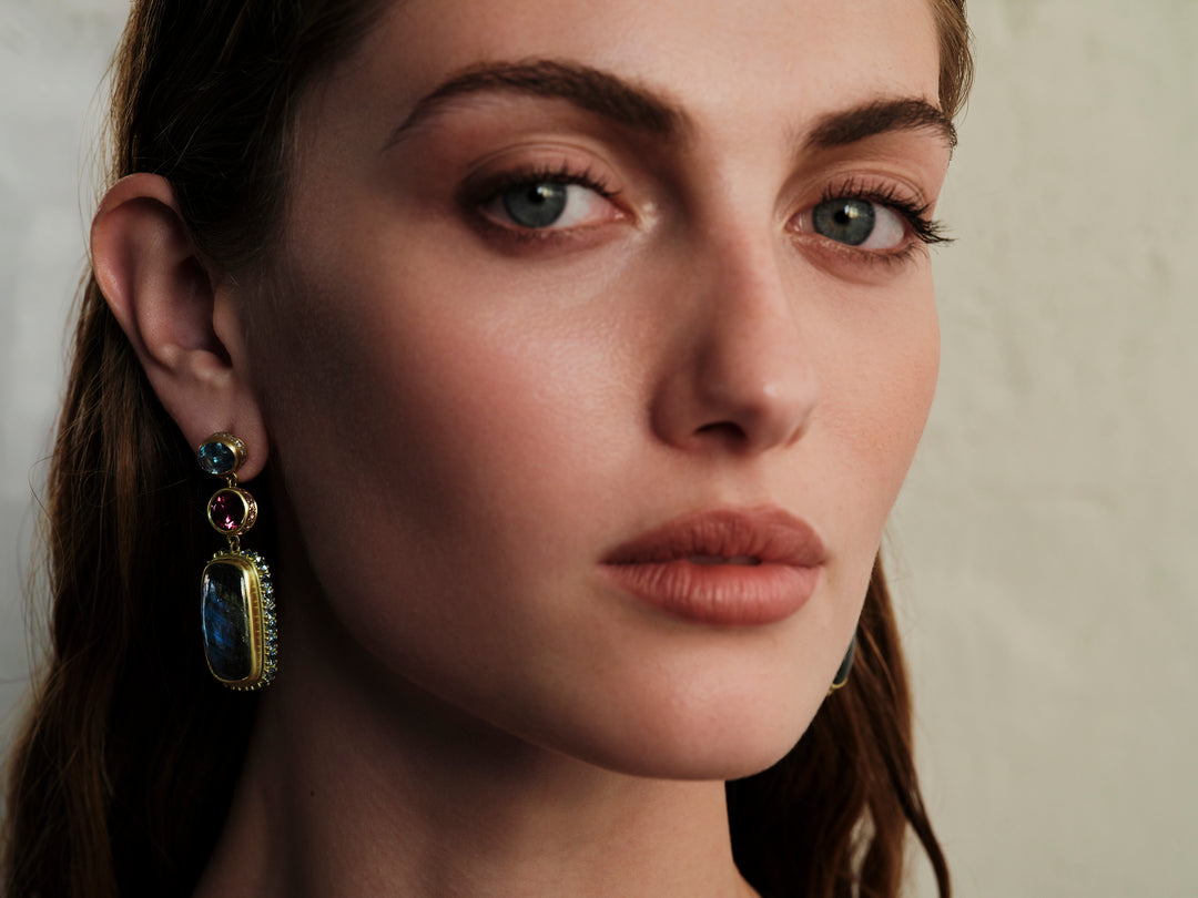 Labradorite Symphony Earrings