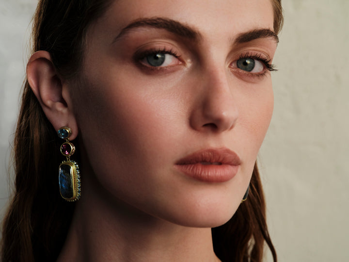 Labradorite Symphony Earrings