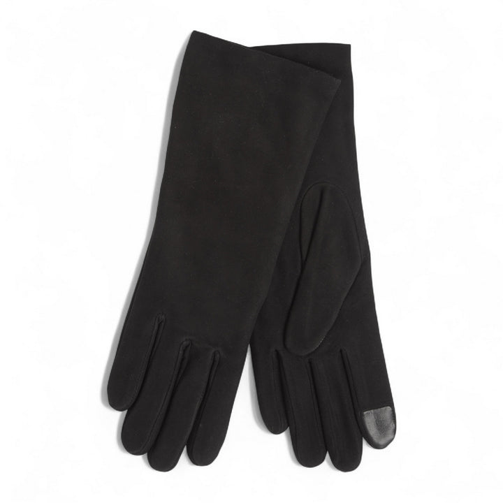 Christina Suede Gloves Noir