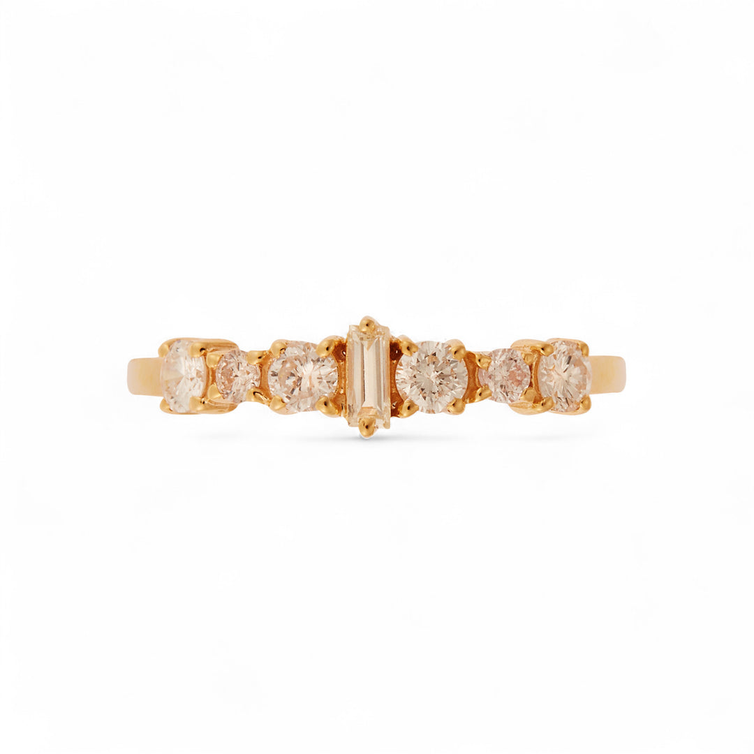 Rivulet Ring Champagne Diamond