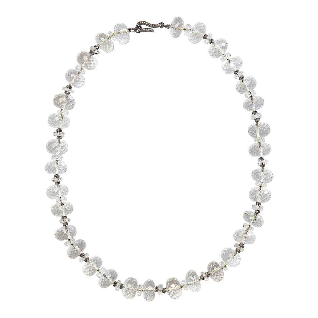 Faceted Crystal Beaded Necklace 337 (45cm)