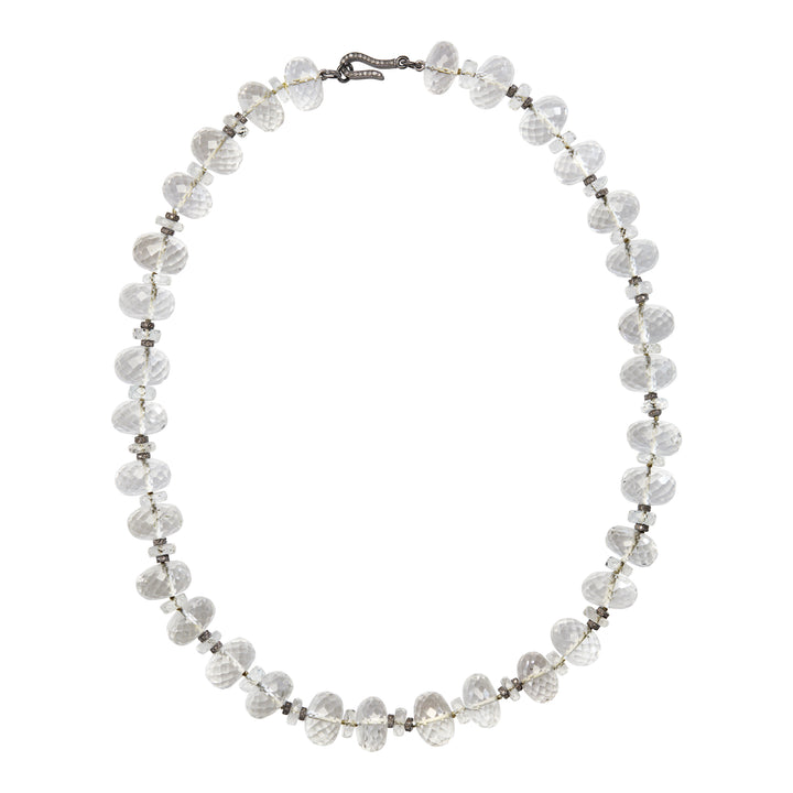 Faceted Crystal Beaded Necklace 337 (45cm)