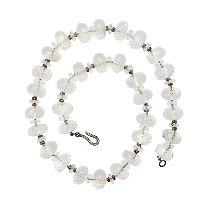 Faceted Crystal Beaded Necklace 337 (45cm)