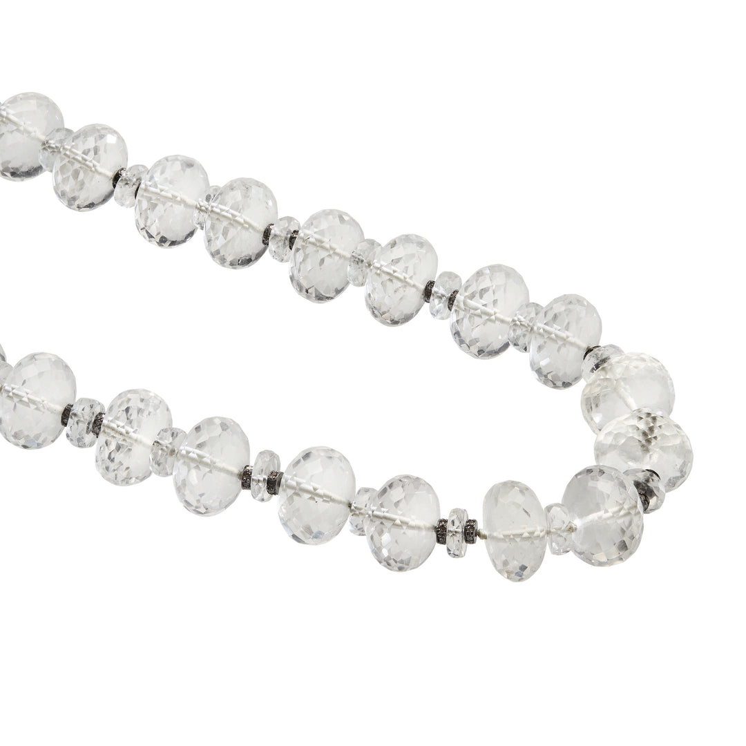 Faceted Crystal Beaded Necklace 337 (45cm)