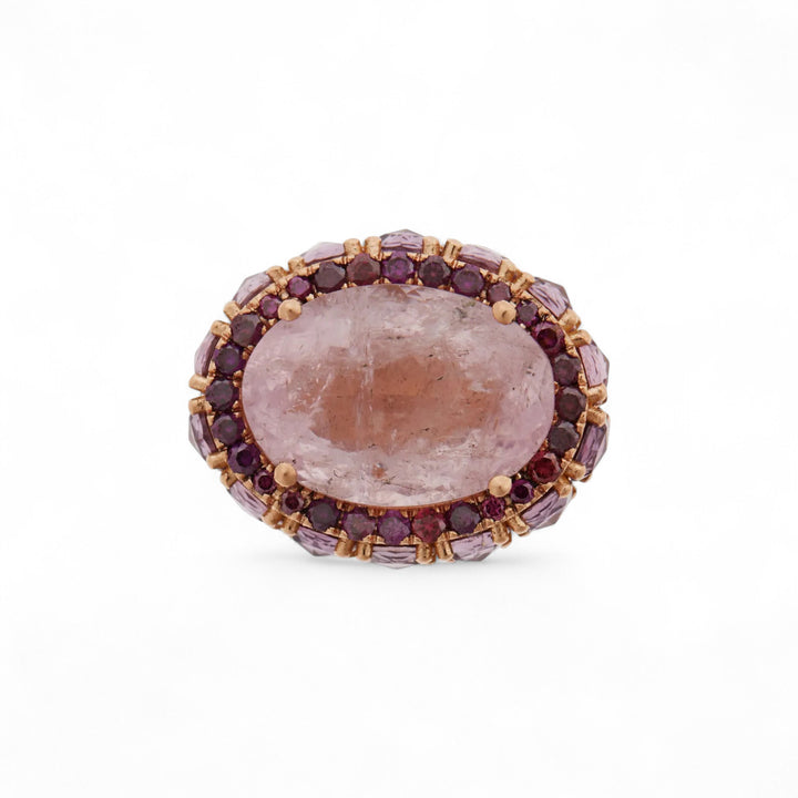 Pink Kunzite Aurora Ring