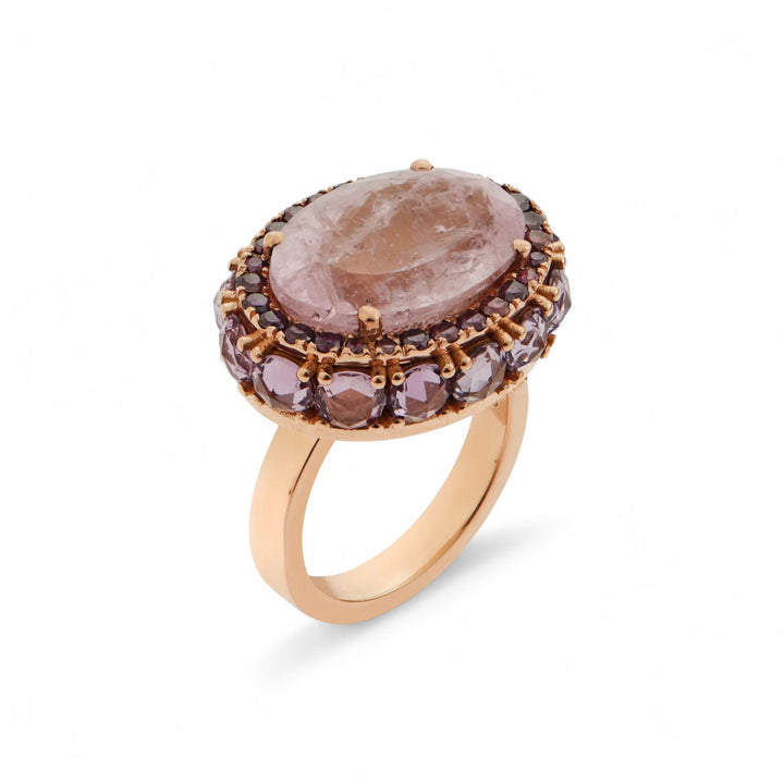 Pink Kunzite Aurora Ring