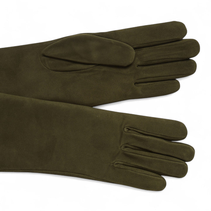 Celia Suede Gloves Olive