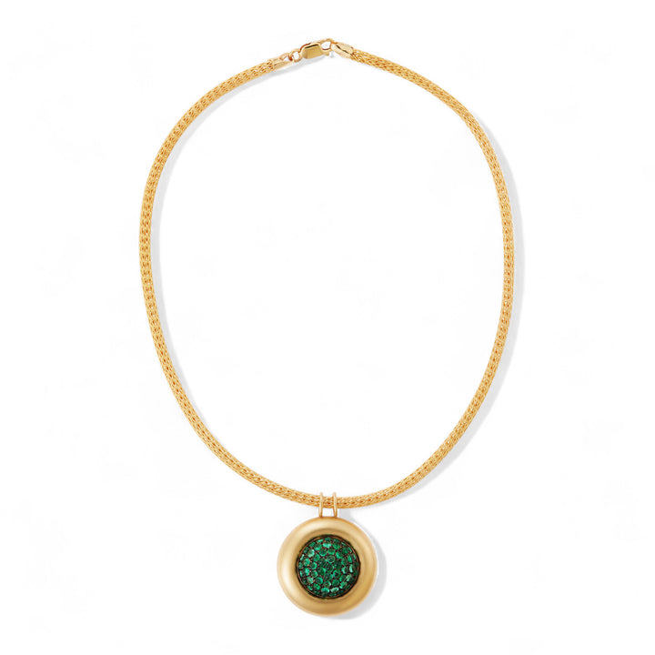 Emerald Caviar Necklace