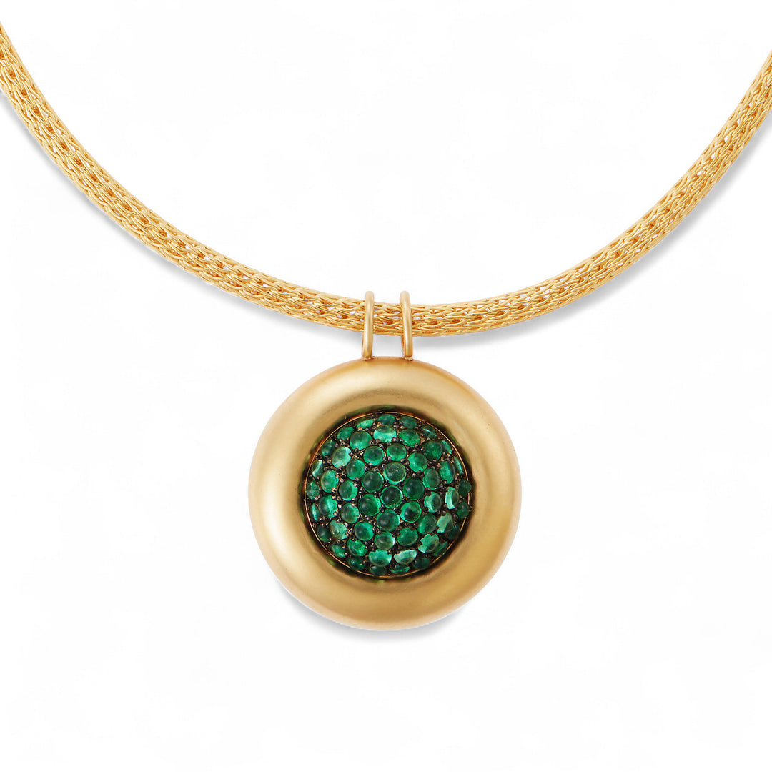 Emerald Caviar Necklace