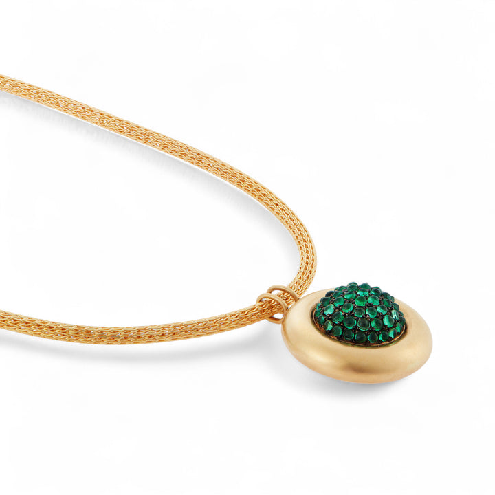 Emerald Caviar Necklace