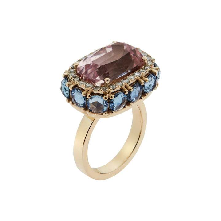 Kunzite Cushion Harmony Ring, Rings, Ileana Makri