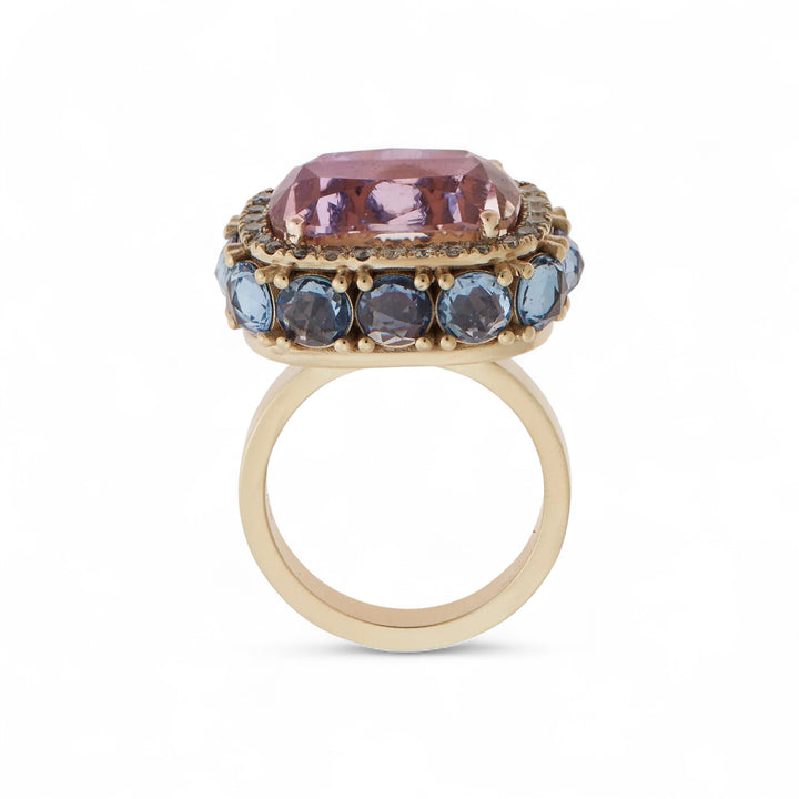 Kunzite Cushion Harmony Ring