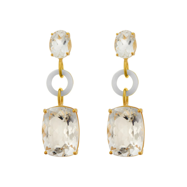 Topaz Twinkler White Enamel - Eye M Core - Ileana Makri store