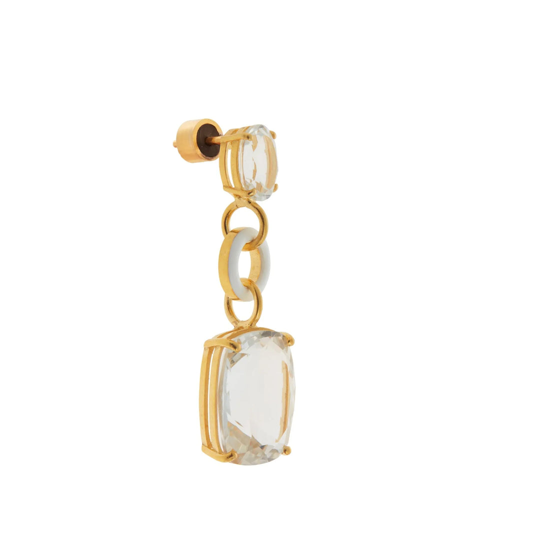 Topaz Twinkler White Enamel - Eye M Core - Ileana Makri store