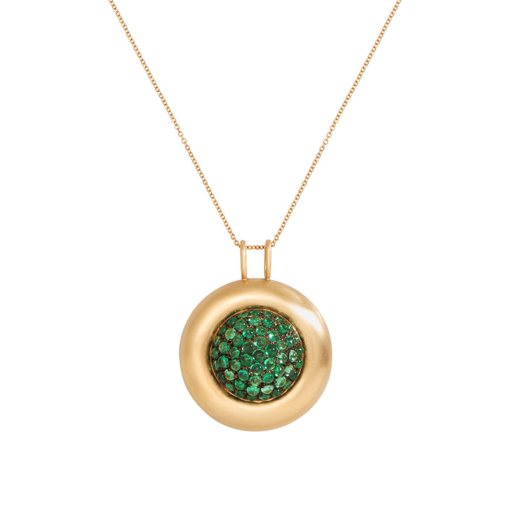 Emerald Caviar Pendant