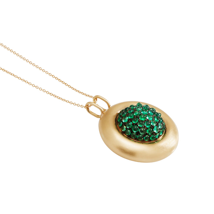 Emerald Caviar Pendant