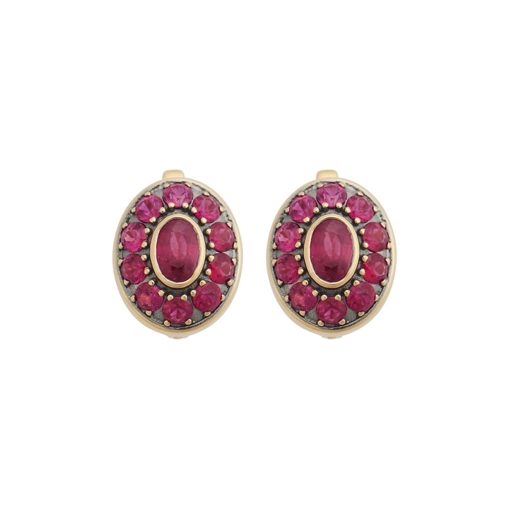 Repose Ruby Earrings, Earrings, Ileana Makri