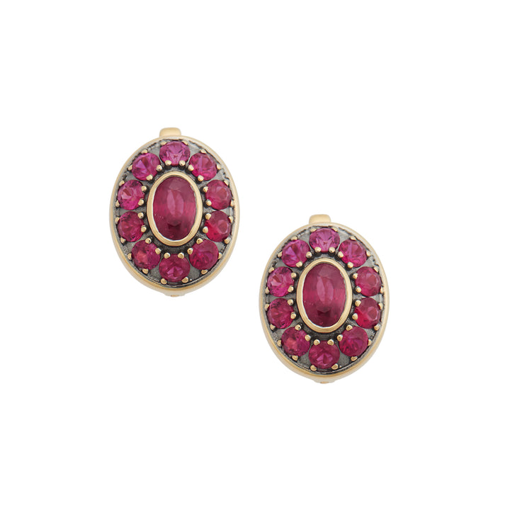 Repose Ruby Earrings, Earrings, Ileana Makri