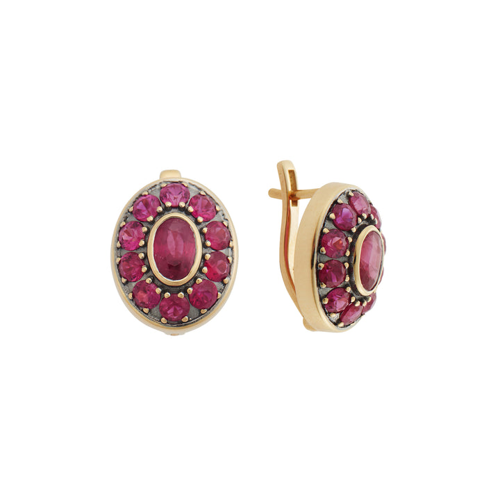 Repose Ruby Earrings, Earrings, Ileana Makri