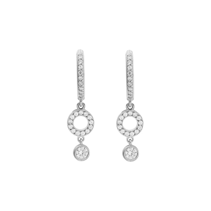 Circle Dot Drop Hoops, Eye M Earrings, Ileana Makri, Earrings