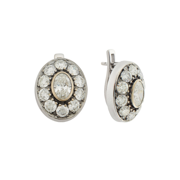 Repose Diamond Earrings, Earrings, Ileana Makri