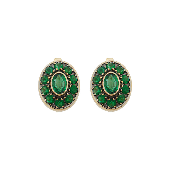 Repose Emerald Earrings, Earrings, Ileana Makri