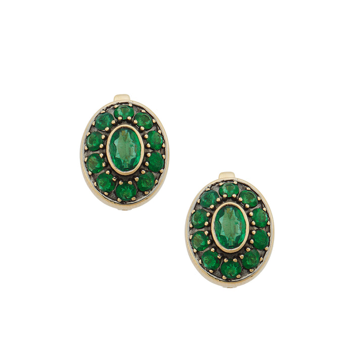 Repose Emerald Earrings, Earrings, Ileana Makri