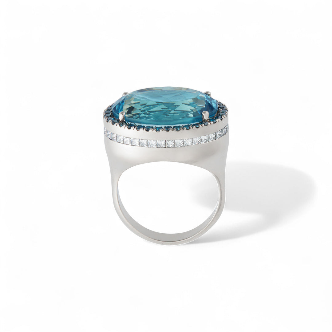 Blue Mirage Ring