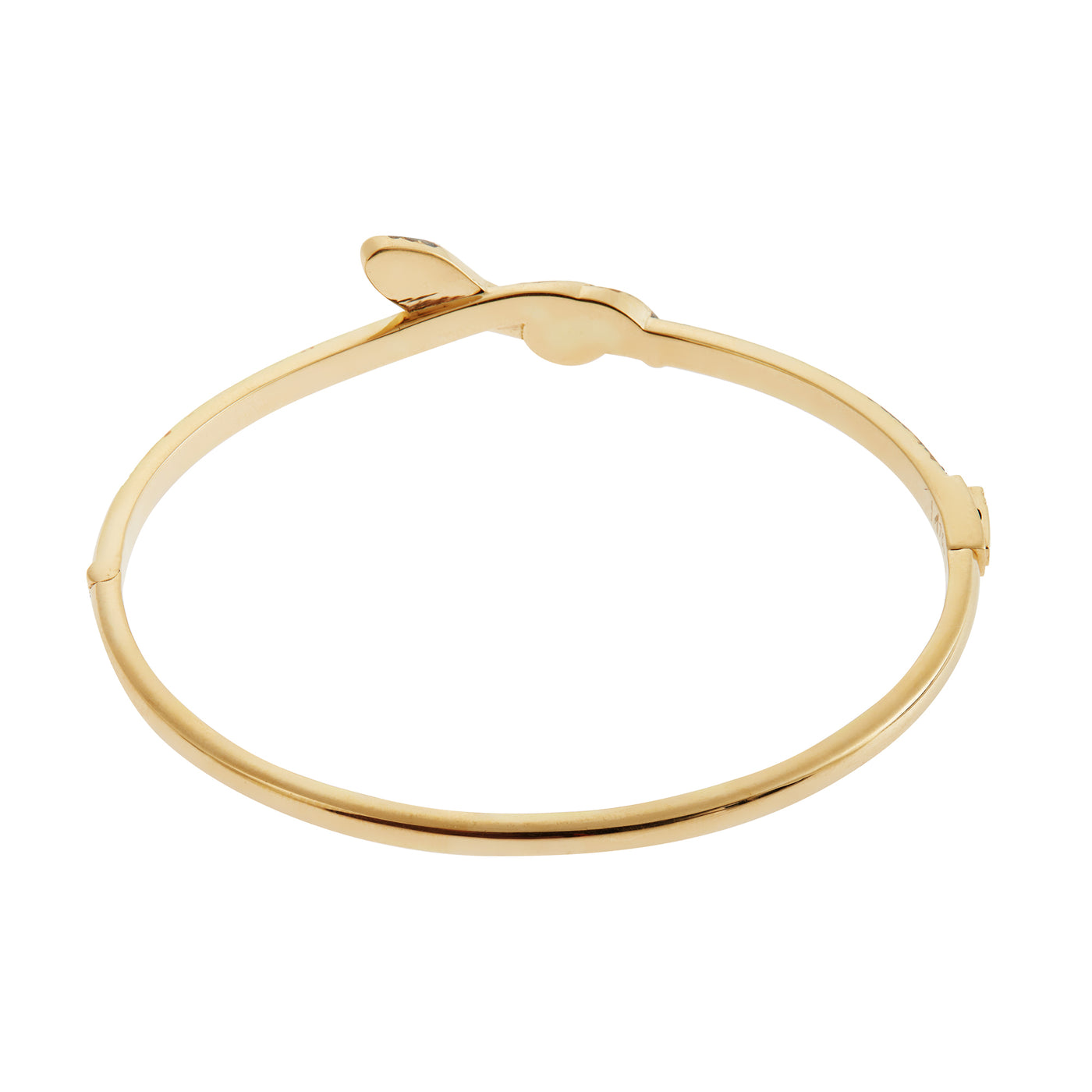 Coiled Snake Champagne Bangle - SNAKES - Ileana Makri store