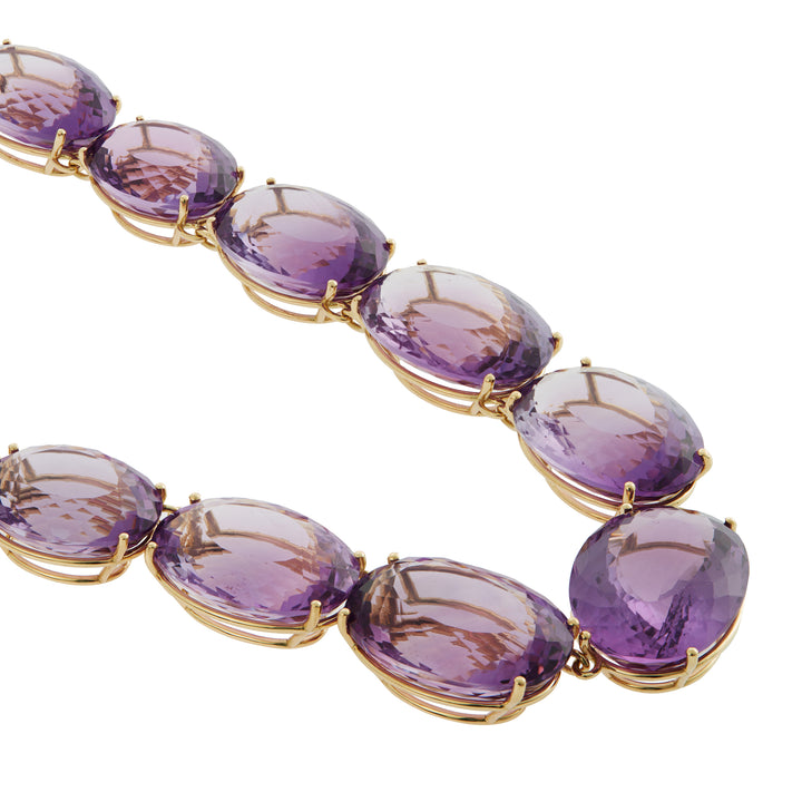 Large Crown Purple Amethyst Necklace - Ileana Makri